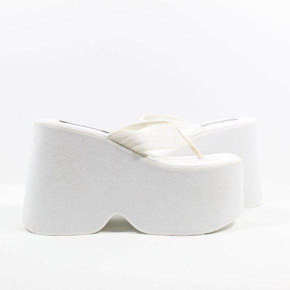 Steve Madden Gwen Platform Sandal - White - Picture 3 of 6